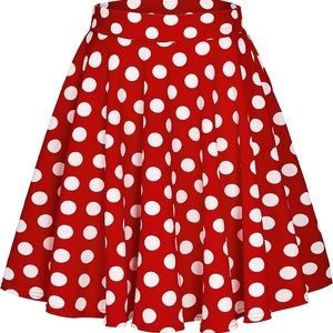 Like new Minnie Mouse style casual stretch flared A-line skater skirt